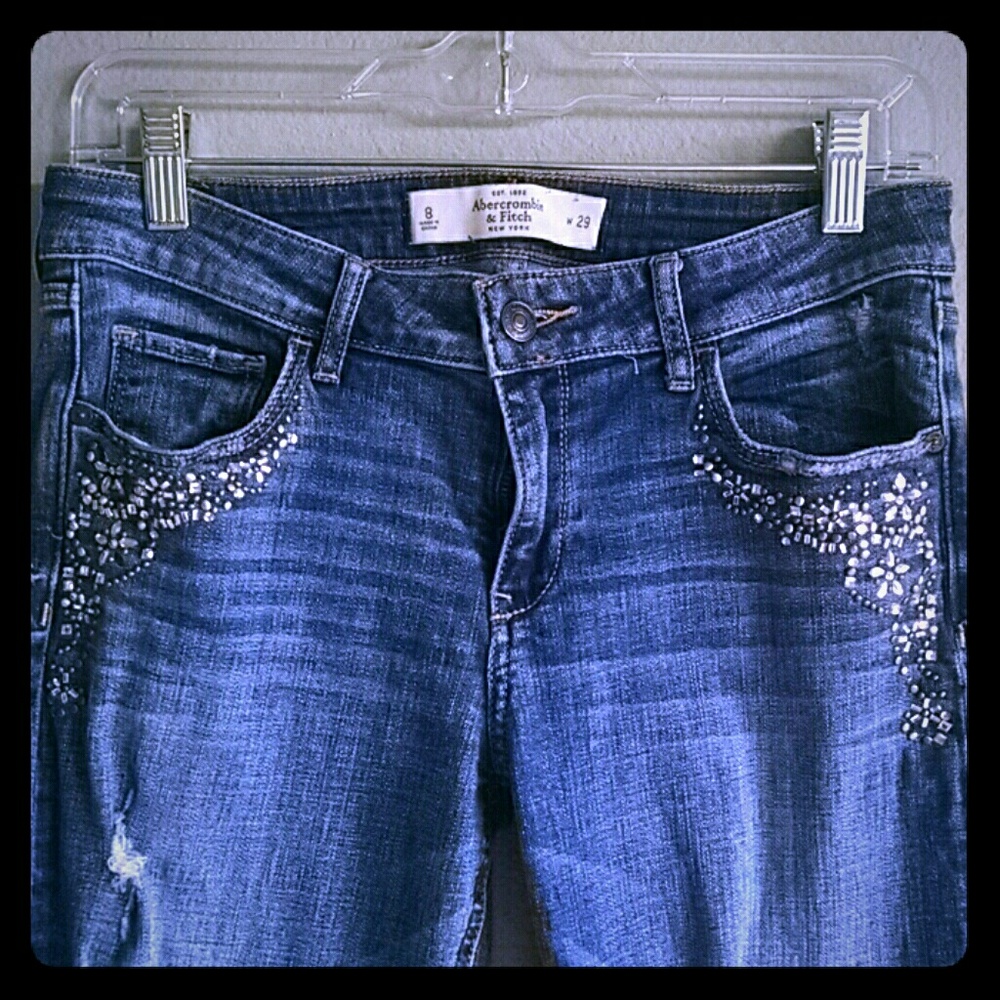 Abercrombie and Fitch Distressed Jeans